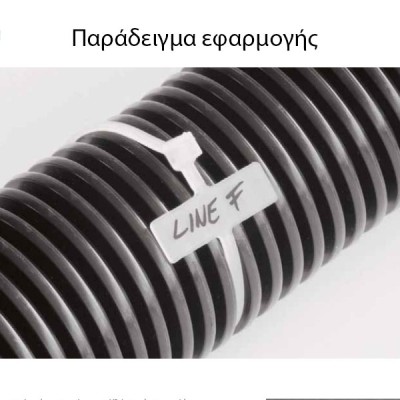 Δεματικά καλωδίων Ιταλίας SapiSelco με ενσωματωμένη ταμπέλα 25.4x8mm μαρκαρίσματος