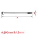Δεματικά καλωδίων Ιταλίας SapiSelco 4.5x290mm μαύρα με δόντι για ειδικές καιρικές συνθήκες 50 τμχ.
