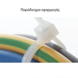 Δεματικά καλωδίων SapiSelco 2.5x100mm Ιταλίας συσκευασία 100 τμχ. σε λευκό χρώμα
