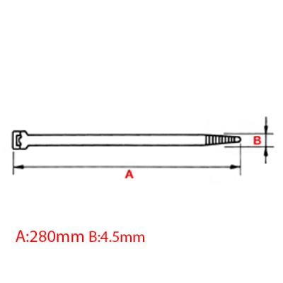 Δεματικά καλωδίων SapiSelco 4.5x280mm Ιταλίας συσκευασία 100 τμχ. σε λευκό χρώμα Δεματικά καλωδίων SapiSelco 4.5x280mm Ιταλίας συσκευασία 100 τμχ. σε λευκό χρώμα