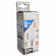 Λάμπα led κεράκι E14 7.2W 230V 6500k ψυχρό φως δέσμης 270° 860 lumen 15000h