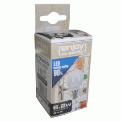 Λάμπα led σφαιρική Φ45 E14 7.2W 230V 2700k θερμό λευκό φως δέσμης 220° 806lumen