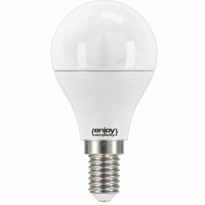 Λάμπα led σφαιρική Φ45 E14 7.2W 230V 2700k θερμό λευκό φως δέσμης 220° 806lumen