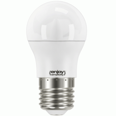 Λάμπα led σφαιρική Φ45 E27 7.2W 230V 6500k ψυχρό φως δέσμης 220° 806lm