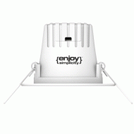 Led panel λευκό στρογγυλό χωνευτό 3.3W 230V 4000k ενδιάμεσο φως 110° 260lm