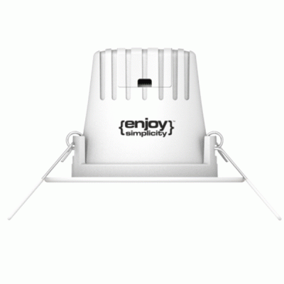 Led panel λευκό στρογγυλό χωνευτό 3.3W 230V 6500k ψυχρό φως 110° 260lm