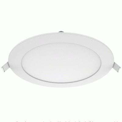 Led panel λευκό στρογγυλό χωνευτό 12W 230V 6500k ψυχρό φως 110° 800lm