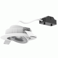 Led σποτ λευκό στρογγυλό με ρυθμιζόμενη κλίση 4W 230V 3000k θερμό λευκό φως 36° 350lm