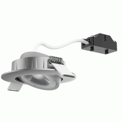 Led σποτ Silver στρογγυλό με ρυθμιζόμενη κλίση 5W 230V 3000k θερμό λευκό φως 36° 450lm και ενσωματομένο Driver Led σποτ Silver στρογγυλό με ρυθμιζόμενη κλίση 5W 230V 3000k θερμό λευκό φως 36° 450lm και ενσωματομένο Driver