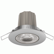 Led σποτ Silver στρογγυλό με ρυθμιζόμενη κλίση 8W 230V 4000k ενδιάμεσο λευκό φως 36° 720lm Dimmable