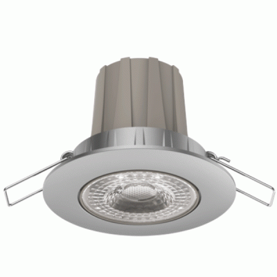 Led σποτ Silver στρογγυλό με ρυθμιζόμενη κλίση 8W 230V 3000k θερμό λευκό φως 36° 680lm Dimmable Led σποτ Silver στρογγυλό με ρυθμιζόμενη κλίση 8W 230V 3000k θερμό λευκό φως 36° 680lm Dimmable