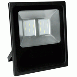Προβολέας μαύρος Enjoy με led SMD 70W 230V 3000k θερμό φως 5352lm δέσμης 120° στεγανός IP65