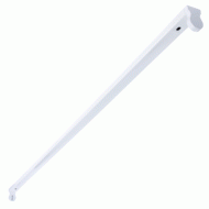 Φωτιστικό σκαφάκι για μία λάμπα LED T8 G13 120cm 230V τύπου φθορίου λευκό με τροφοδοσία στο 1 άκρο