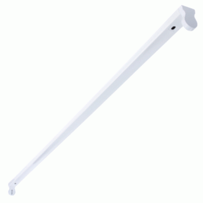 Φωτιστικό σκαφάκι για μία λάμπα LED T8 G13 90cm 230V τύπου φθορίου λευκό τροφοδοσία 1 άκρου