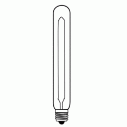 Διακοσμητική λάμπα νήματος edison T9 60W Ε27 230V 2200k θερμό λευκό φως 240lm ντιμαριζόμενη