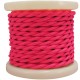 Υφασμάτινο καλώδιο στριφτό φούξια διατομής 2Χ0.75mm² διακοσμητικό σειράς Textile Υφασμάτινο καλώδιο στριφτό φούξια διατομής 2Χ0.75mm² διακοσμητικό σειράς Textile