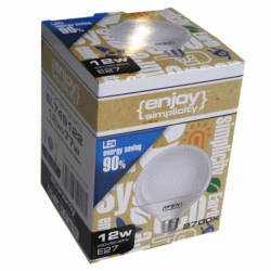 Λάμπα led Globe G120 E27 12W 230V 6500k ψυχρό λευκό φως δέσμης 200° 1200 lumen 15000h