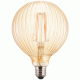 Λάμπα led filament G125x175 Globe μελί Ε27 5.5W 230V 2200k θερμό λευκό φως δέσμης 280°