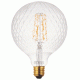 Λάμπα led filament G125x175 Globe ρόμβοι Ε27 5.5W 230V 2200k θερμό λευκό φως δέσμης 280°