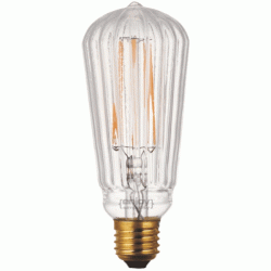 Λάμπα led fillament γραμμωτή αβοκάντο ST60x160 E27 5.5W 230V θερμό φως δέσμης 280° enjoy simplicity