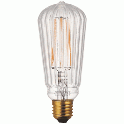 Λάμπα led fillament γραμμωτή αβοκάντο ST60x160 E27 5.5W 230V θερμό φως δέσμης 280° enjoy simplicity