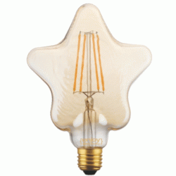 Λάμπα led fillament αστέρι D128x180 E27 5.5W 230V θερμό φως δέσμης 280° enjoy simplicity 15000h