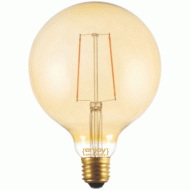 Λάμπα led fillament Globe μελί G125-2 E27 2.5W 230V 2200k θερμό λευκό φως enjoy simplicity Dimmable