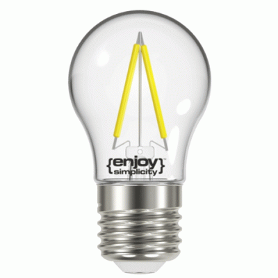Λάμπα led filament P45-2 σφαιρική Ε27 2W 230V 2700k θερμό φως δέσμης 320° enjoy simplicity 15000h Λάμπα led filament P45-2 σφαιρική Ε27 2W 230V 2700k θερμό φως δέσμης 320° enjoy simplicity 15000h