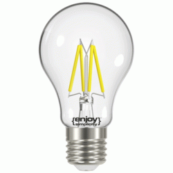 Λάμπα led filament A60-4 αχλάδι Ε27 4W 230V 2700k θερμό φως δέσμης 320° enjoy simplicity 20000h