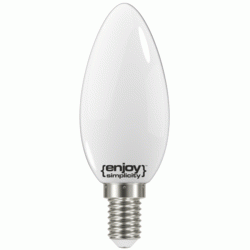 Λάμπα led filament B35 κεράκι γάλακτος Ε14 4W 230V 2700k θερμό φως δέσμης 320°