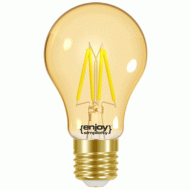 Λάμπα led filament A60-4 αχλάδι μελί Ε27 4W 230V <2000k θερμό φως δέσμης 320° enjoy simplicity