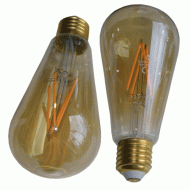 Λάμπα led filament ST64-4 αβοκάντο μελί Ε27 4W 230V <2000k θερμό φως δέσμης 320° enjoy simplicity
