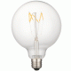 Λάμπα led filament G125-6 Globe Ε27 5W 230V 2700k θερμό λευκό φως δέσμης 280°