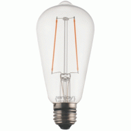 Λάμπα led filament ST64-2 αβοκάντο Ε27 2.5W 230V 2700k θερμό λευκό φως δέσμης 280° ντιμαριζόμενη