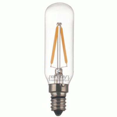 Λάμπα led filament T25-2 σωλήνας Ε14 2W 230V 2700k θερμό λευκό φως δέσμης 280° ντιμαριζόμενη