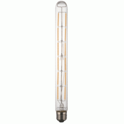 Λάμπα led filament T30-12 σωλήνας Ε27 8W 230V 2700k θερμό λευκό φως δέσμης 280° ντιμαριζόμενη