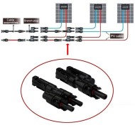 Διακλαδωτήρας σύνδεσης φωτοβολταϊκών PV-AZS-4 αρσενικό MC-4 μέγιστο ρεύμα 30Α Διακλαδωτήρας σύνδεσης φωτοβολταϊκών PV-AZS-4 αρσενικό MC-4 μέγιστο ρεύμα 30Α