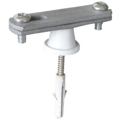 Στήριγμα ταινιών max 40-50x7mm St/tZn με κοντό αποστάτη για περιμετρική στήριξη ταινίας σε υποσταθμούς