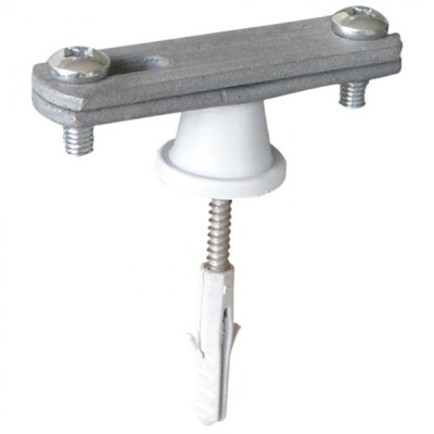 Στήριγμα ταινιών max 40-50x7mm St/tZn με κοντό αποστάτη για περιμετρική στήριξη ταινίας σε υποσταθμούς