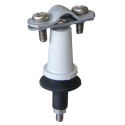 Στήριγμα αγωγών Φ8-10mm St/tZn με ελαστική RUB βάση ανοξείδωτη βίδα & παξιμάδι για χρήση σε κεραμμύδια,μεταλλικές οροφές και μεταλλικά κτίρια