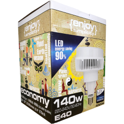 Λάμπα led UFO high power E40 140W 230V 6500K ψυχρό λευκό φως 20000lm 50.000h