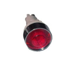 Ενδεικτικό βιδωτό κόκκινο Φ12mm 230V με κλέμμα & ροδέλα