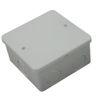 Κουτί διακλάδωσης 8x8x4cm εξωτερικών ηλεκτρολογικών εγκαταστάσεων στεγανό IP 44 λευκό