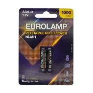 Επαναφορτιζόμενη μπαταρία Ni-MH 1.2 V ΑΑΑ HR03 1000mAh συσκευασία 2 τεμαχίων