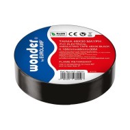 Ταινία μονωτική 48x20mm σε μαύρο χρώμα PVC αυτοσβενόμενη Ταινία μονωτική 48x20mm σε μαύρο χρώμα PVC αυτοσβενόμενη