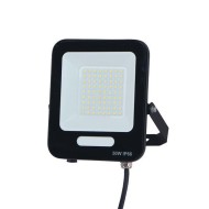 Προβολέας led smd 50w 4000k ενδιάμεσο φως 6000lm plus μαύρο χρώμα στεγανός IP66 