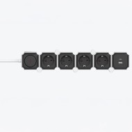 Πολύπριζο 4 Θέσεων με 2 USB (Type A & Type C) Σπαστό με Διακόπτη & Καλώδιο 2m 3x1.5mm² 16A