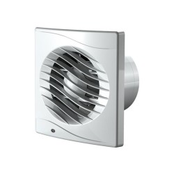Εξαεριστήρας λουτρού ισχύος 12W Φ10 220V με κλαπέ 130m3/h νικελ ματ 