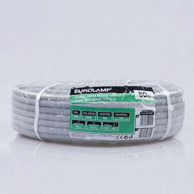 Σωλήνας σπιράλ μεσαίου τύπου 750N Φ16 halogen free fire res RAL 7035 (κωδ. 151-51340)