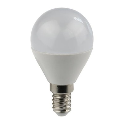 Λάμπα led G45 σφαιρική 4.9W E14 θερμό φως 3000k 470lm 175-250V με γωνία δέσμης 300°